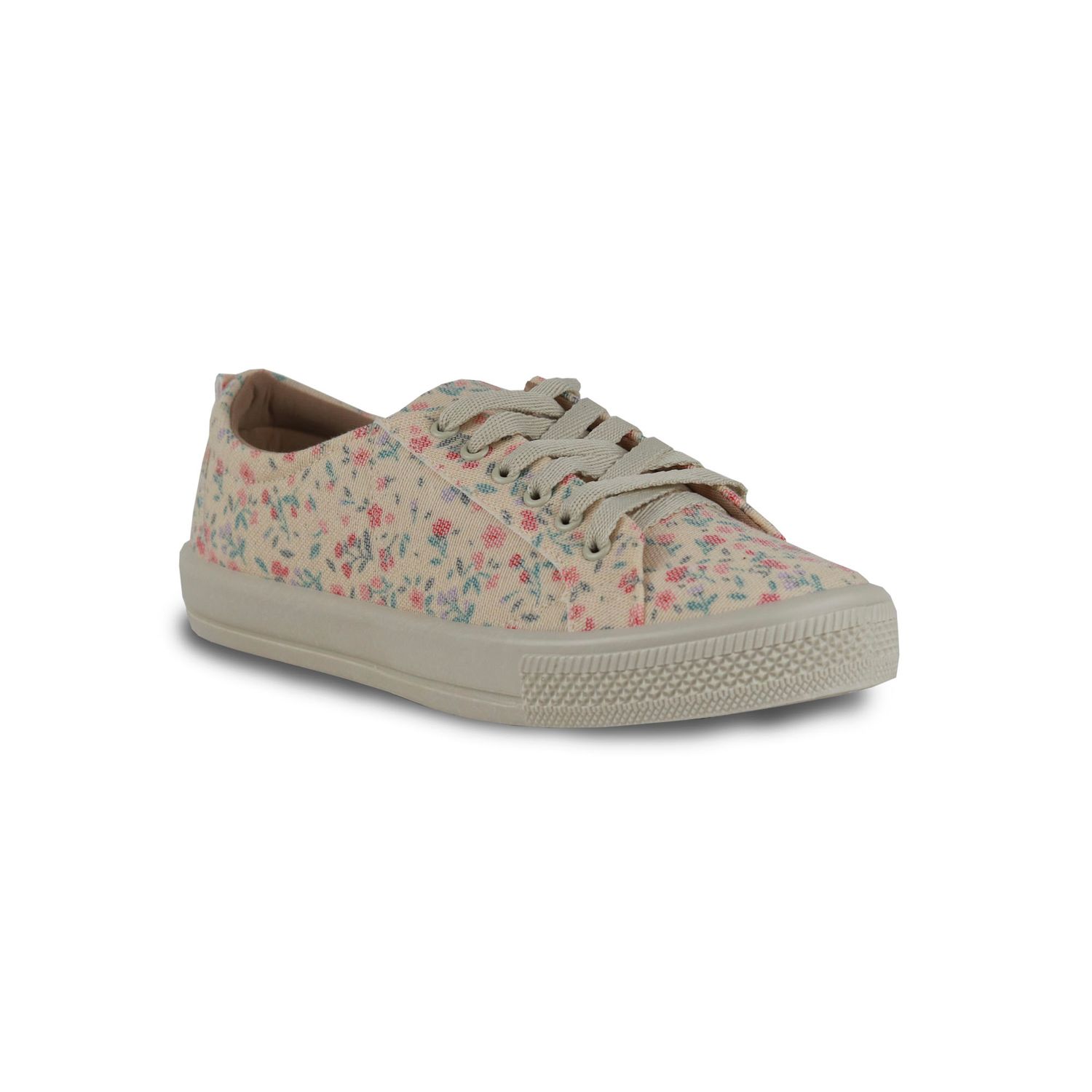 Tênis Cano Curto Lona Floral - crisroberto